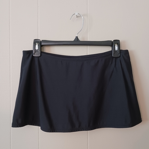 New Directions Swim Skirt Small Black Swimsuit Skort - Picture 1 of 7